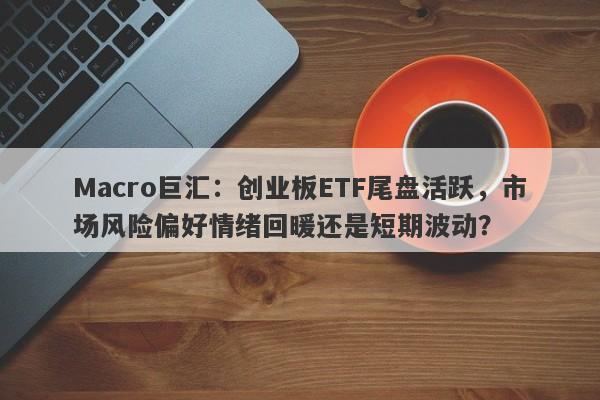 Macro巨汇：创业板ETF尾盘活跃，市场风险偏好情绪回暖还是短期波动？