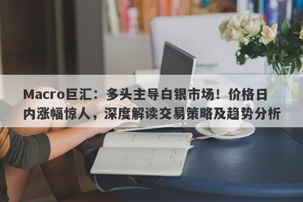 Macro巨汇：多头主导白银市场！价格日内涨幅惊人，深度解读交易策略及趋势分析