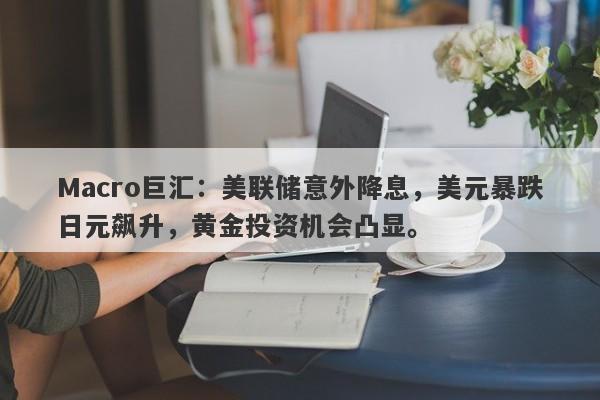Macro巨汇：美联储意外降息，美元暴跌日元飙升，黄金投资机会凸显。