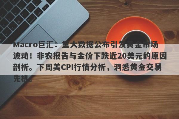 Macro巨汇：重大数据公布引发黄金市场波动！非农报告与金价下跌近20美元的原因剖析。下周美CPI行情分析，洞悉黄金交易先机。